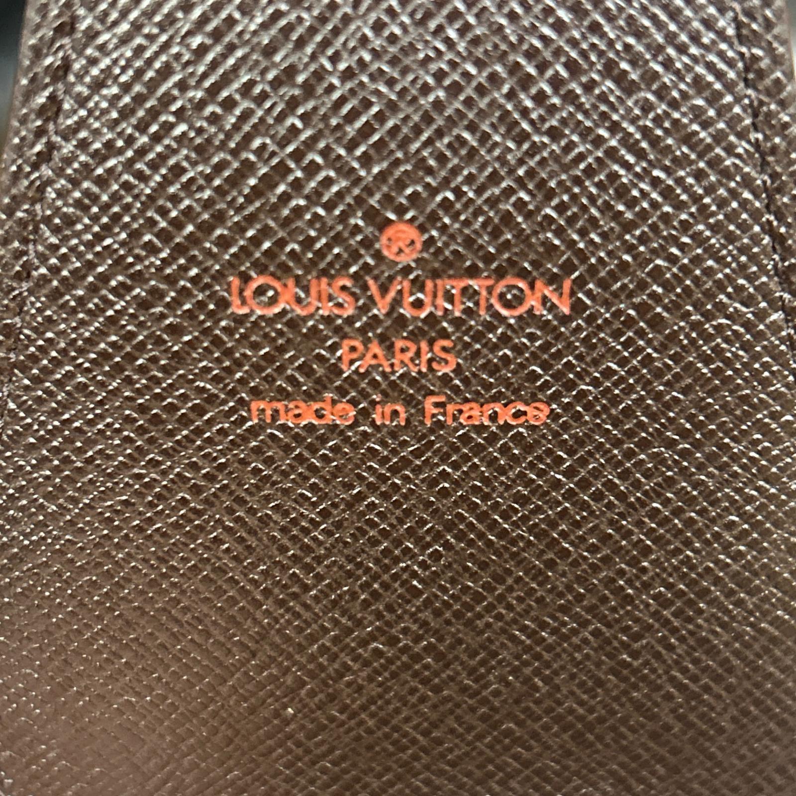 美品 ルイヴィトン ダミエ エテュイ シガレット N63024 レザー シガレットケース タバコ 煙草 ビジネス 紳士 メンズ RUE CV29-3