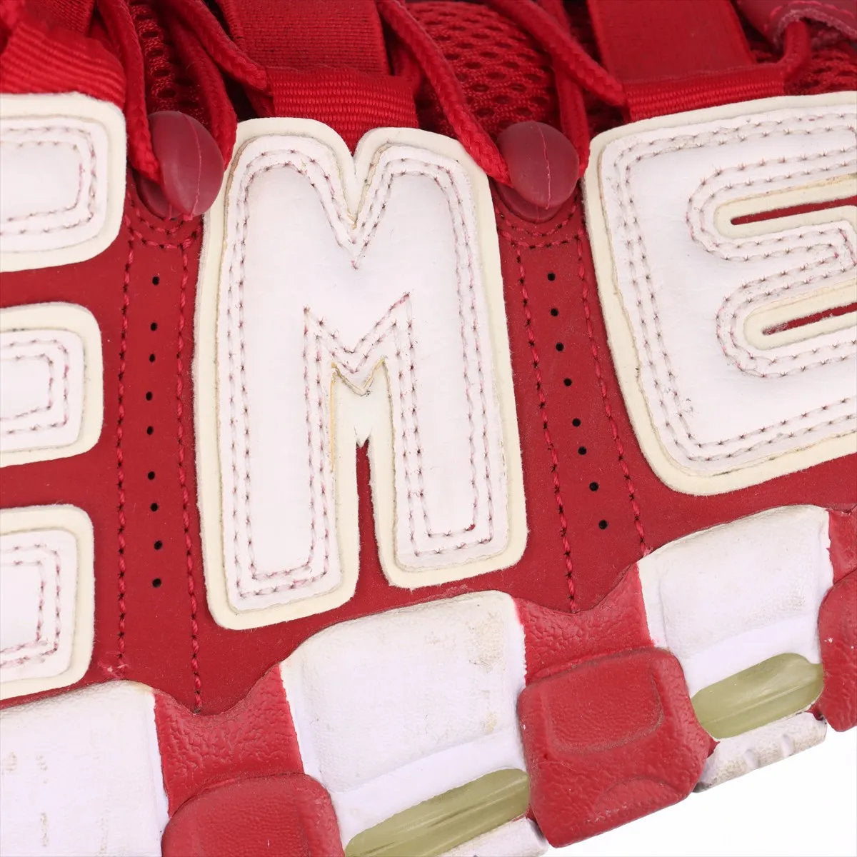美品 ナイキ シュプリーム AIR MORE UPTEMPO エア モア アップテンポ 24.5cm 902290-600 スニーカー 靴 レディース MMM DT50-3
