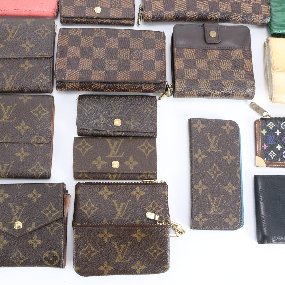 まとめ 22点 セット ルイヴィトン モノグラム ダミエ エピ レザー 長財布 二つ折り ウォレット キーケース RRR DQ15-1