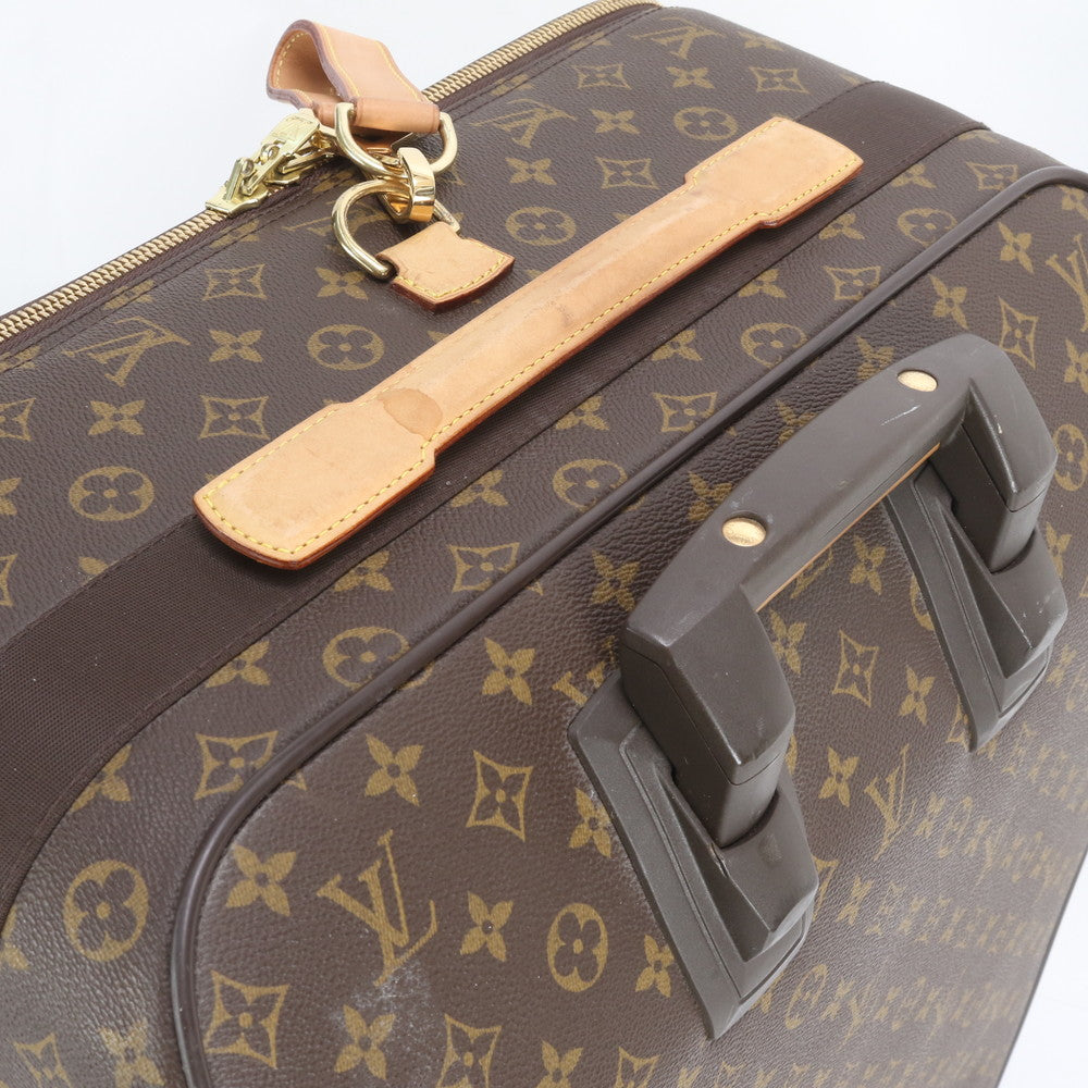 美品 ルイヴィトン モノグラム ペガス 65 M23295 レザー スーツケース キャリー バッグ 出張 旅行 トラベル メンズ EEE DR41-1