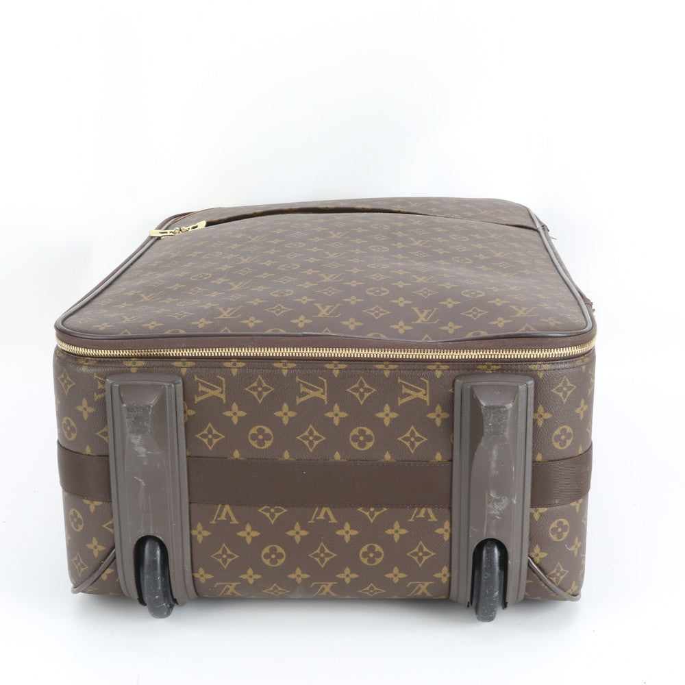 美品 ルイヴィトン モノグラム ペガス 65 M23295 レザー スーツケース キャリー バッグ 出張 旅行 トラベル メンズ EEE DR41-1