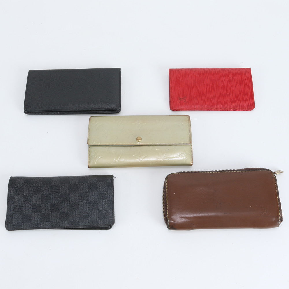 まとめ 5点 セット ルイヴィトン ヴェルニ ダミエ エピ レザー 長財布 