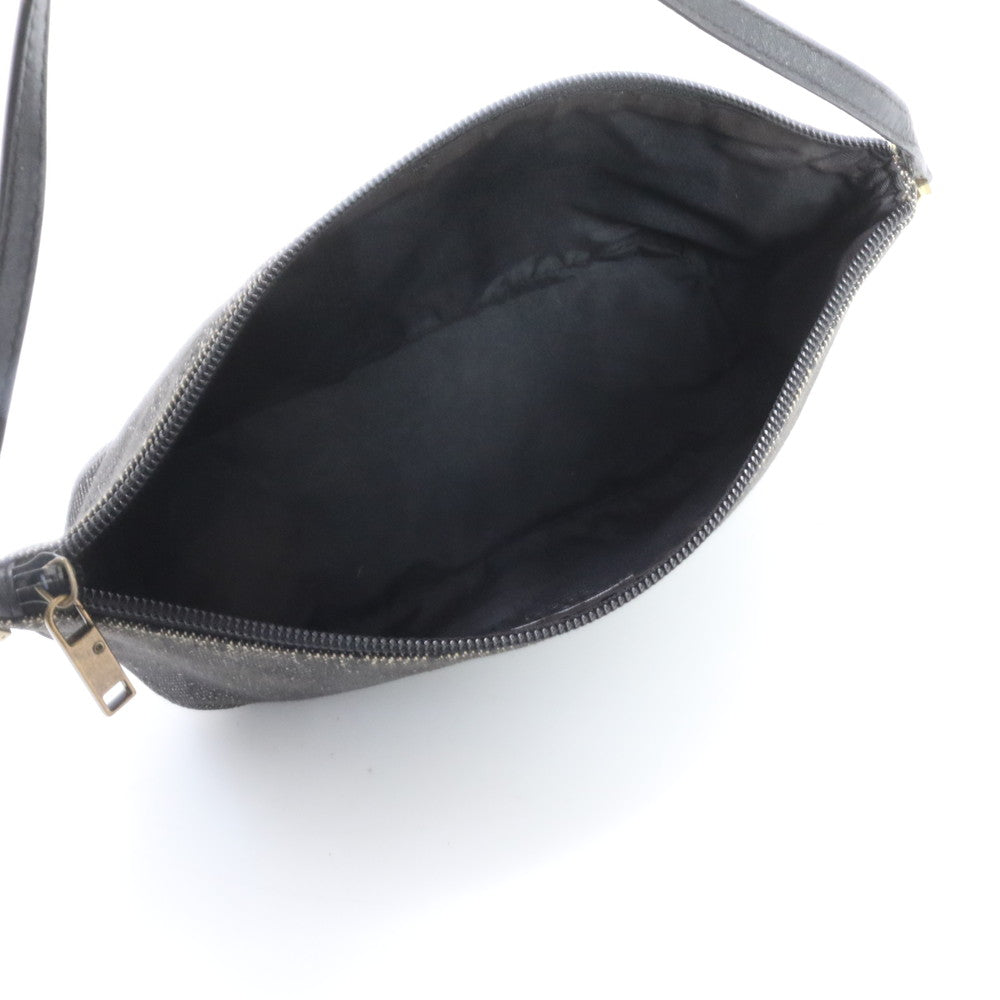 美品 グッチ GG キャンバス 07198 レザー ハンドバッグ アクセサリーポーチ アクセポ トート レディース RWE DT46-4