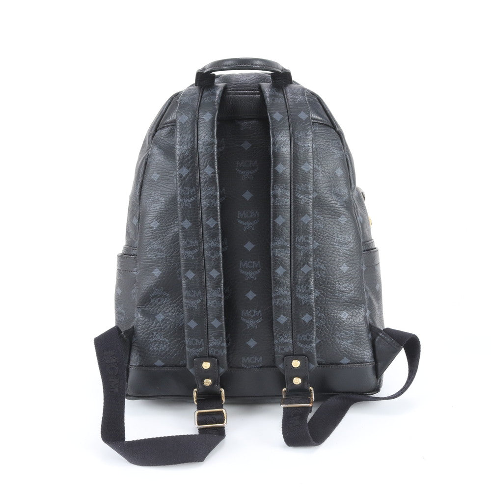 美品 MCM エムシーエム ヴィセトス スタッズ リュックサック リュック バックパック ショルダー バッグ A4 メンズ RBE DV42-1