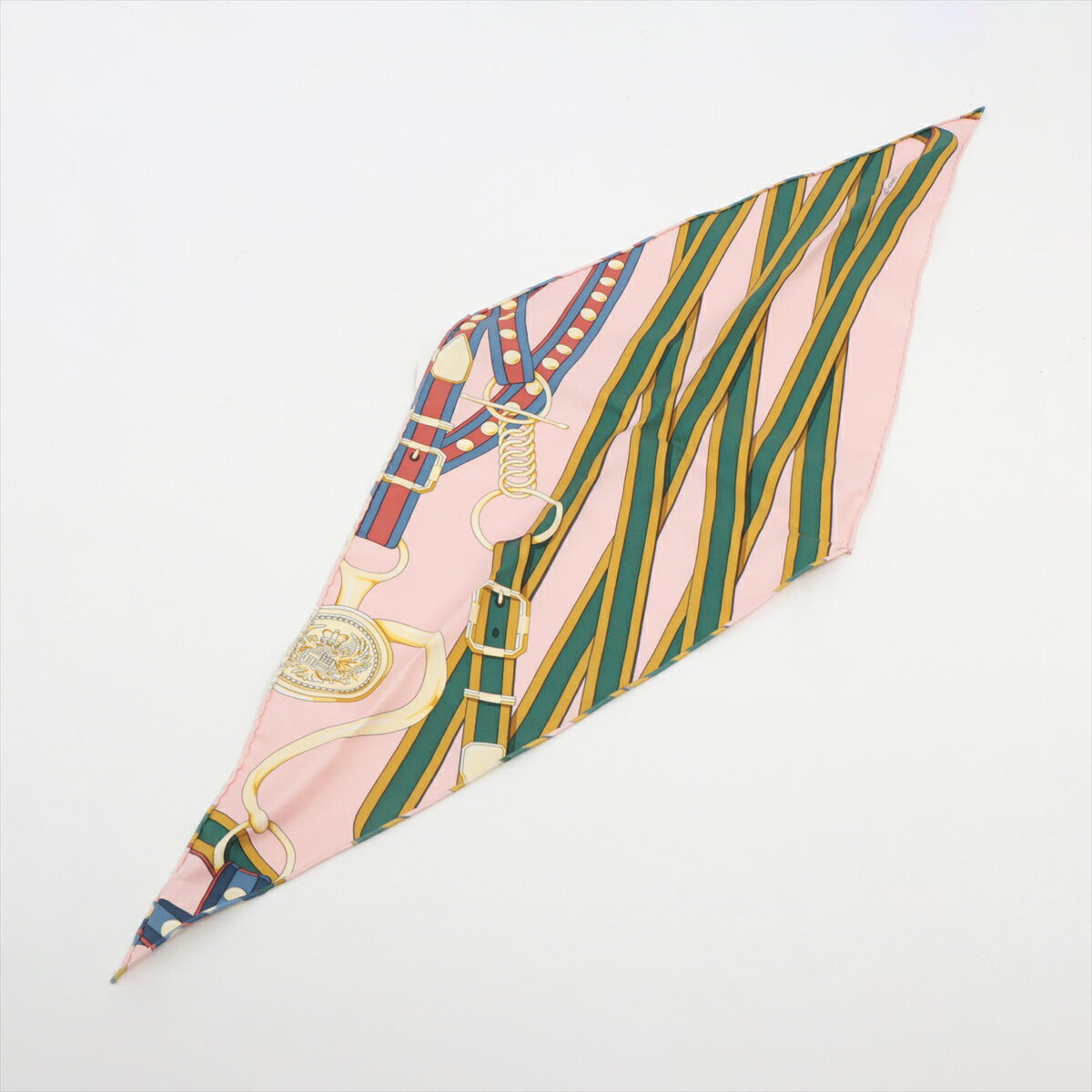 新品同様 エルメス ロザンジュ Grand Tralala グラン トゥラララ スカーフ シルク ピンク レディース メンズ MMM BO50-3