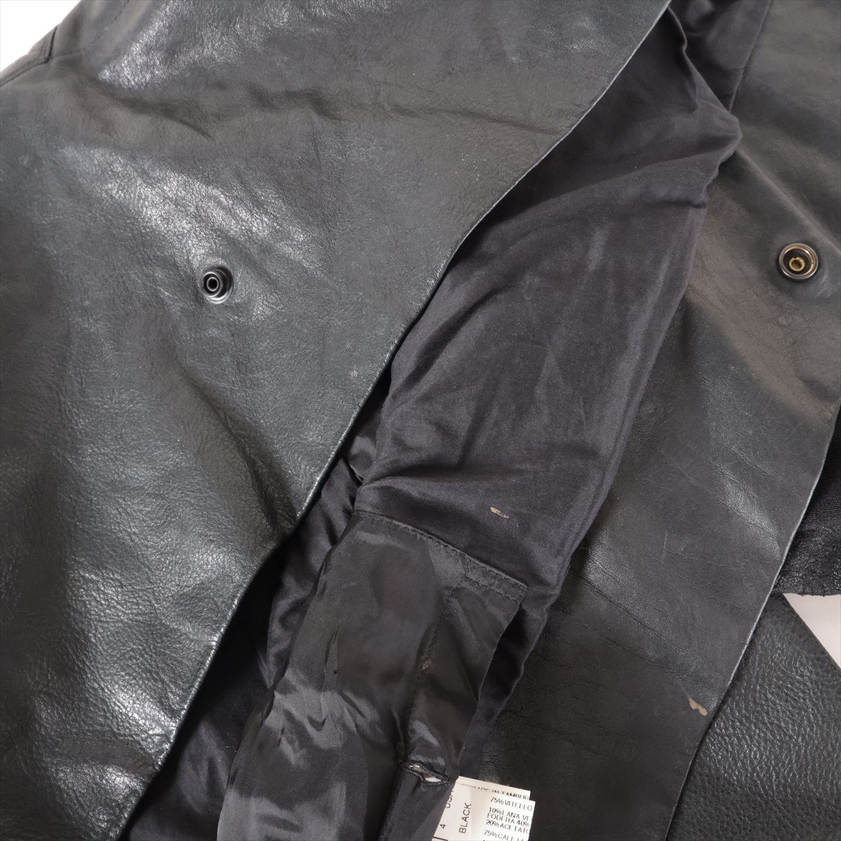 美品 リックオウエンス レザー ジャケット ブラック 黒 IT38 ファッション 洋服 アウター 上着 羽織 レディース MMM BS32-19