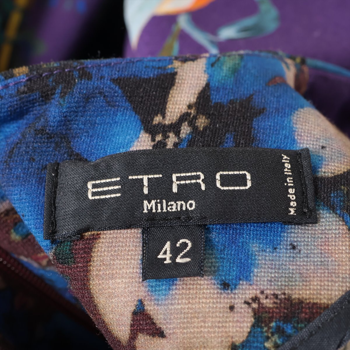 新品同様 エトロ フラワー 花柄 プリント ワンピース 3 ファッション 洋服 ドレス レディース MMM BS32-18