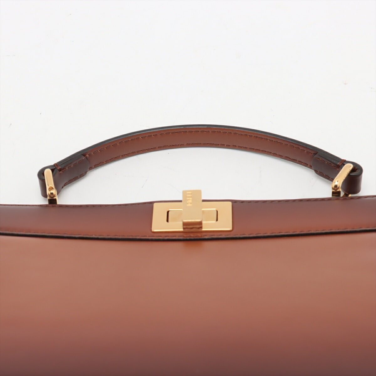 極美品 フェンディ ピーカブー アイシーユー イーストウエスト レザー 2WAY ショルダーバッグ 斜め掛け ハンド レディース RRM BV20-29