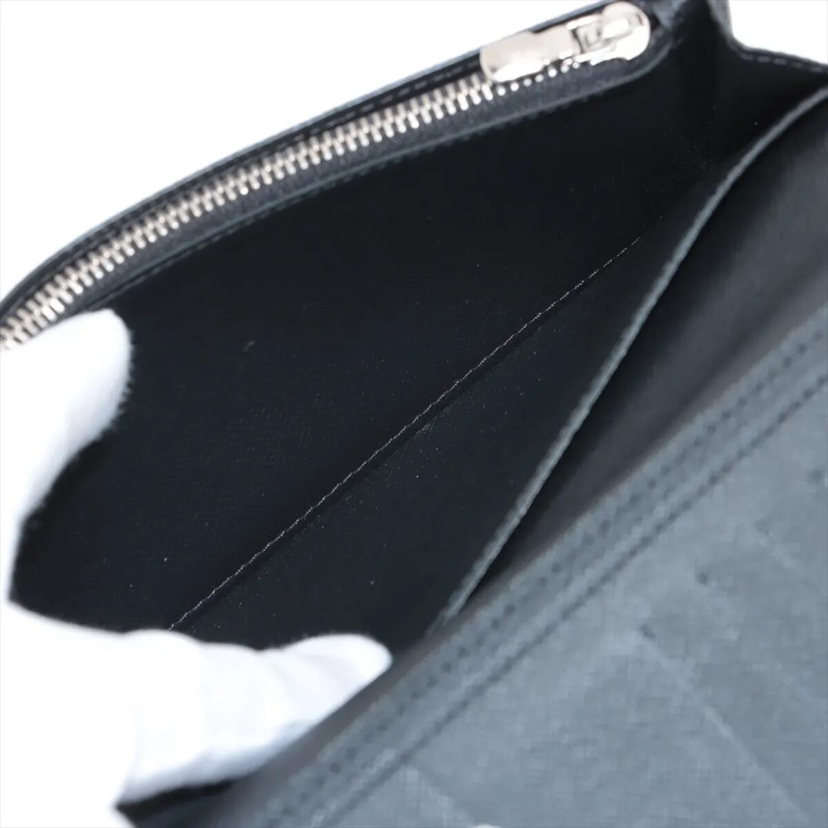 美品 ルイヴィトン ダミエ グラフィット ポルトフォイユ ブラザ N64438 レザー 長財布 二つ折り ウォレット メンズ MMM CE50-6