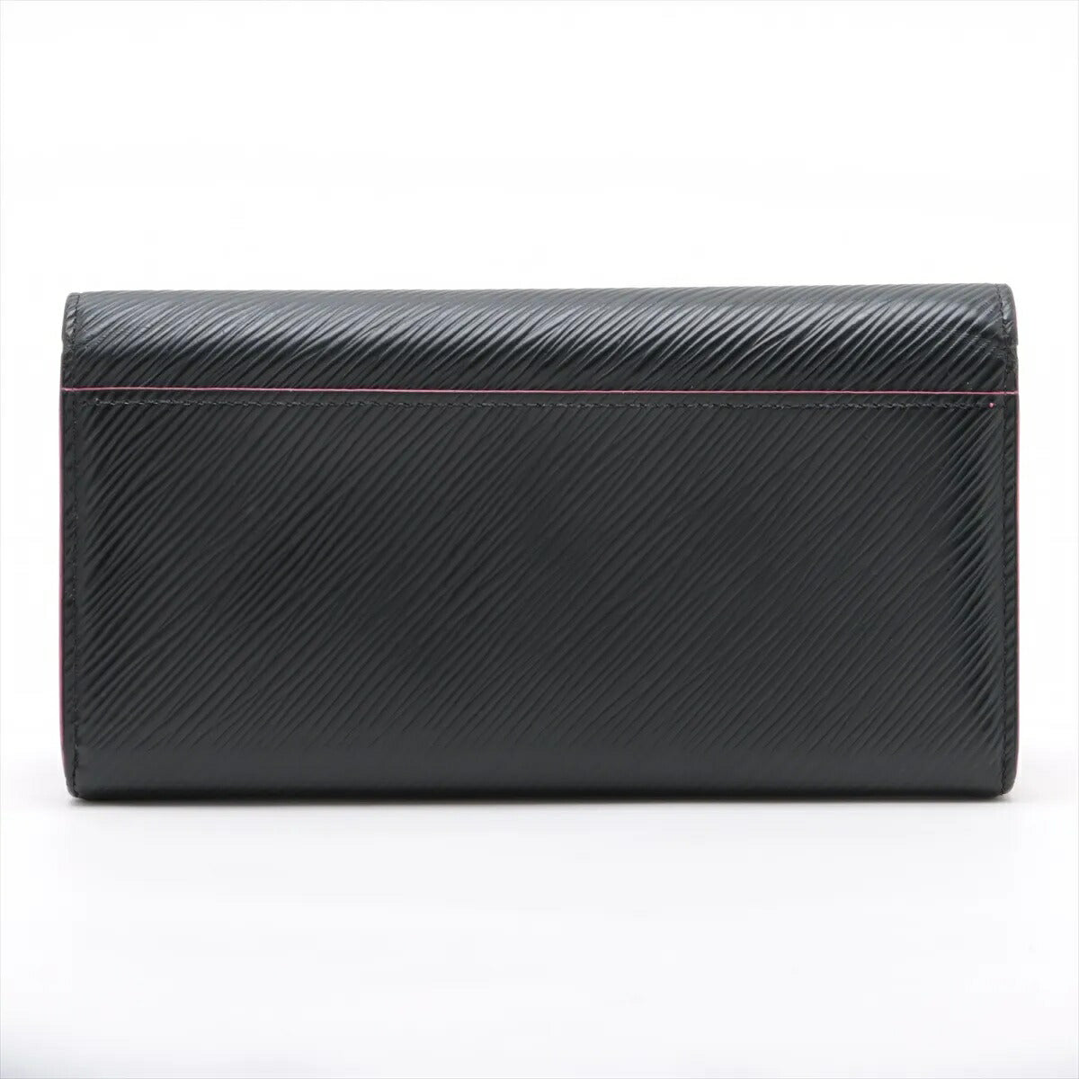 美品 ルイヴィトン エピ ポルトフォイユ サラ ノワール ホットピンク M64322 レザー 長財布 ウォレット レディース MMM CF50-11