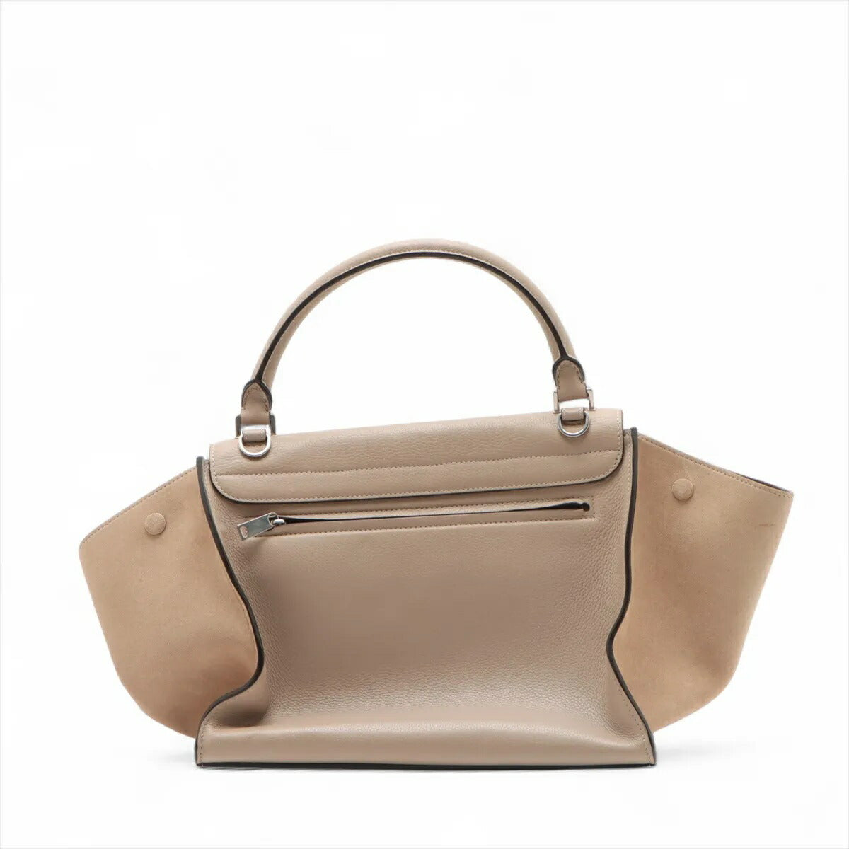 美品 セリーヌ トラペーズ ベージュ 肩掛け レザー 2WAY ハンドバッグ トート ショルダー 本革 レディース MMM CN50-11