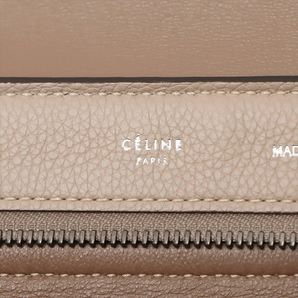 美品 セリーヌ トラペーズ ベージュ 肩掛け レザー 2WAY ハンドバッグ トート ショルダー 本革 レディース MMM CN50-11