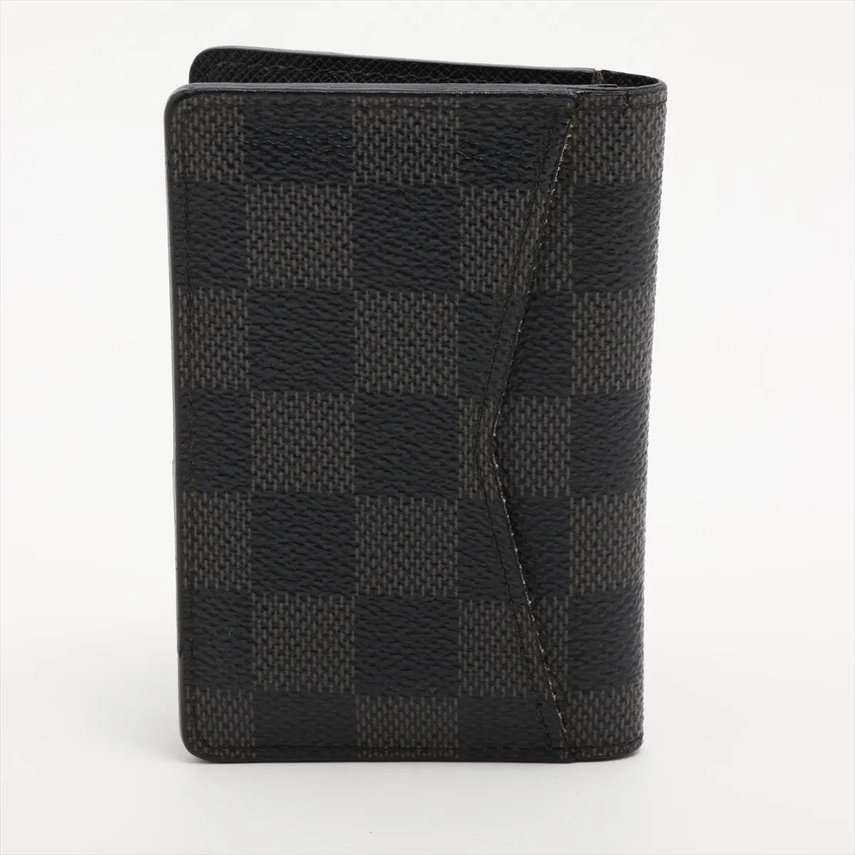 美品 ルイヴィトン ダミエ グラフィット オーガナイザー ドゥ ポッシュ レザー パスケース メンズ MMM CP50-7