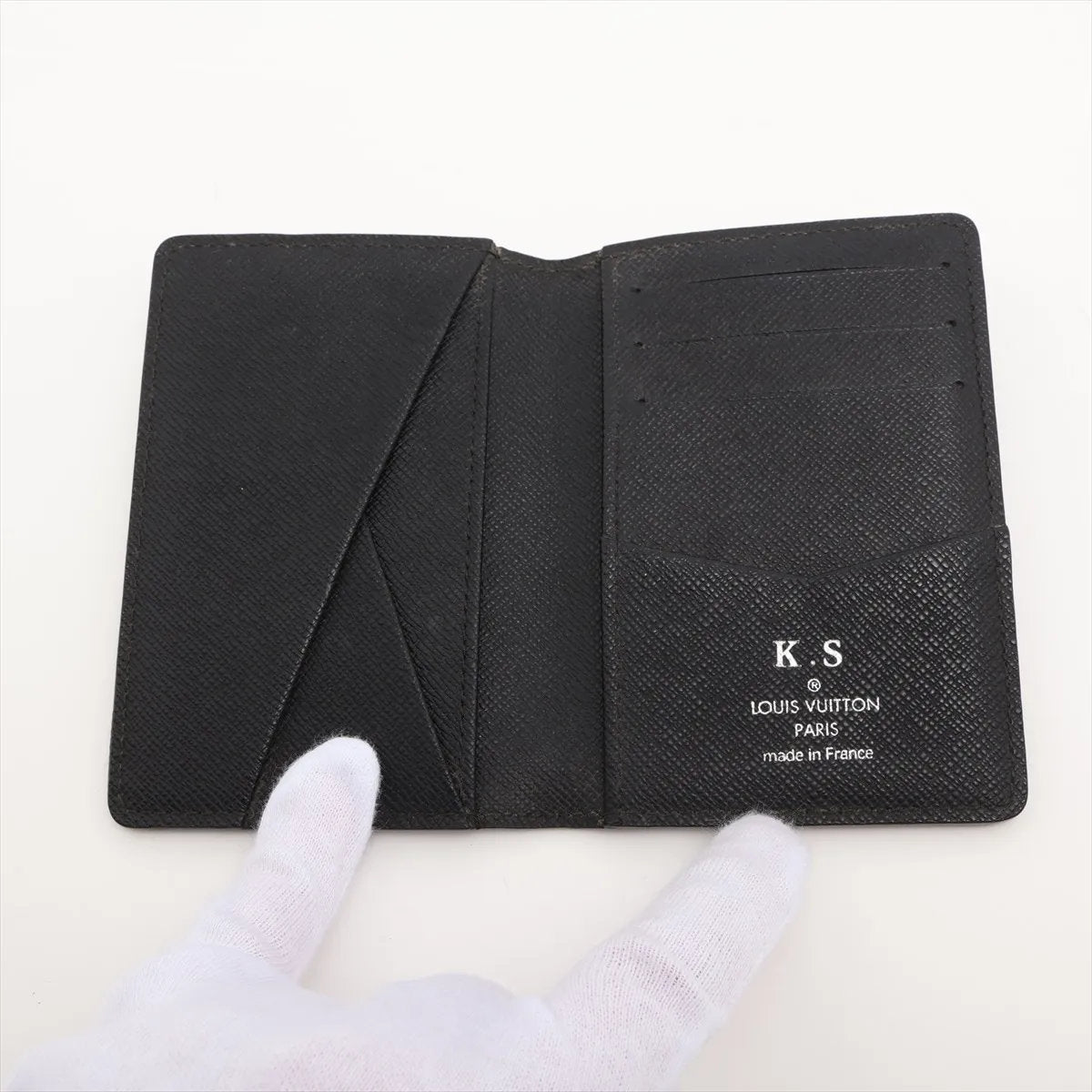 美品 ルイヴィトン ダミエ グラフィット オーガナイザー ドゥ ポッシュ レザー パスケース メンズ MMM CP50-7