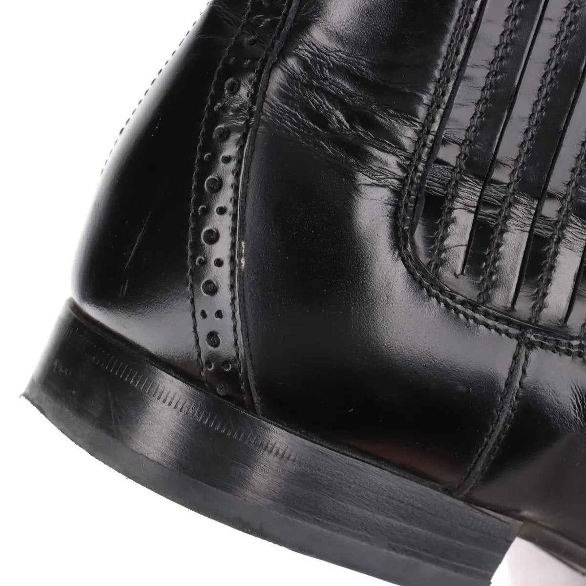 美品 ルイヴィトン 6 1/2 レザー ショート ブーツ 靴 シューズ 革靴 紳士 本革 ブラック 黒 メンズ MMM CQ50-8