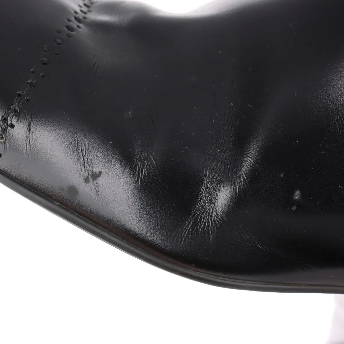 美品 ルイヴィトン 6 1/2 レザー ショート ブーツ 靴 シューズ 革靴 紳士 本革 ブラック 黒 メンズ MMM CQ50-8