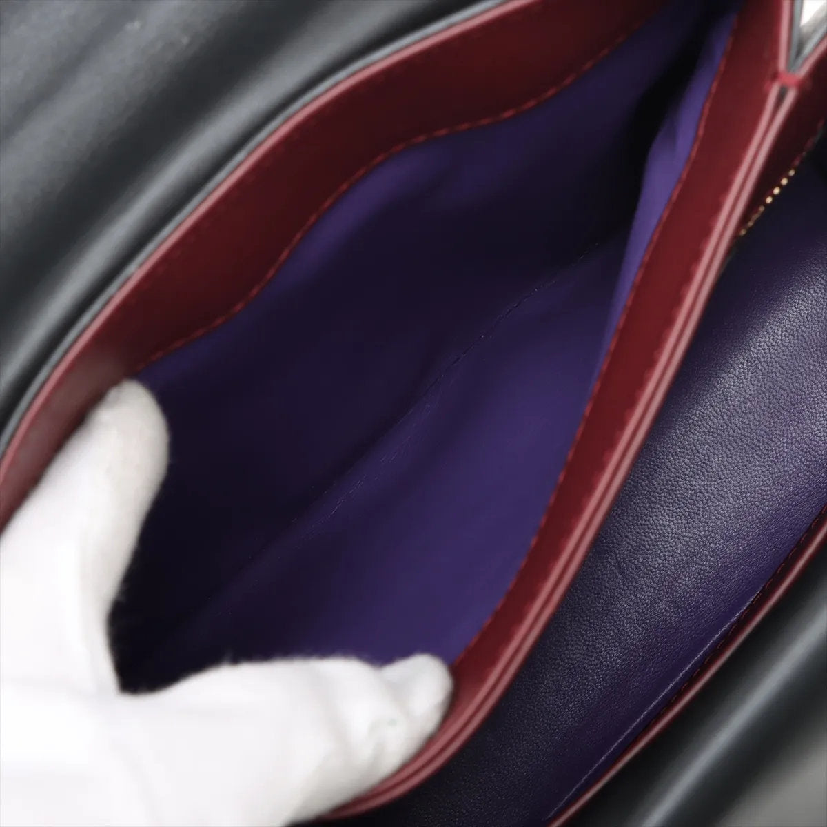 美品 ブルガリ セルペンティ ヴァイパー レザー 2WAY ハンドバッグ 斜め掛け ショルダー ボルドー レディース MMM CS50-5