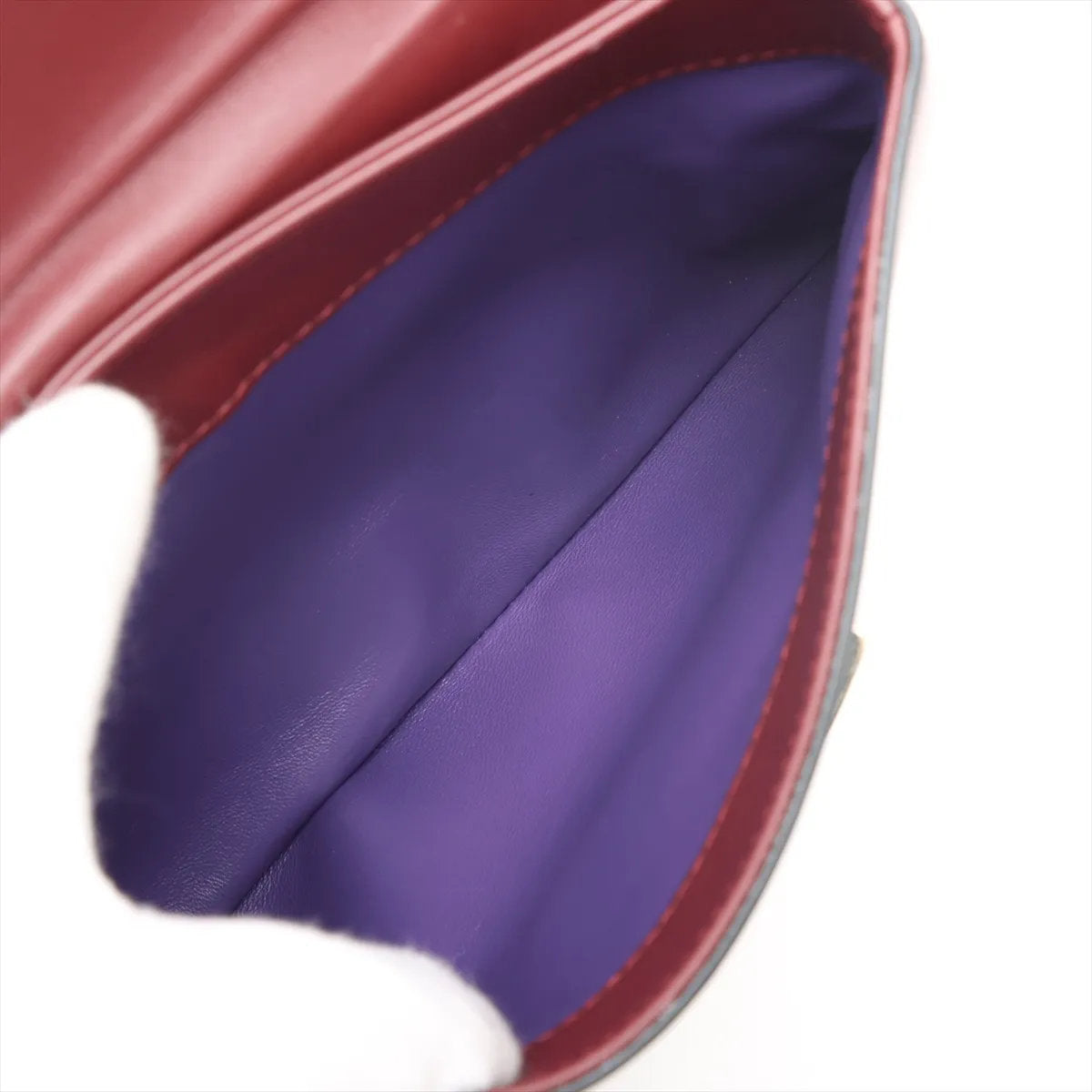 美品 ブルガリ セルペンティ ヴァイパー レザー 2WAY ハンドバッグ 斜め掛け ショルダー ボルドー レディース MMM CS50-5