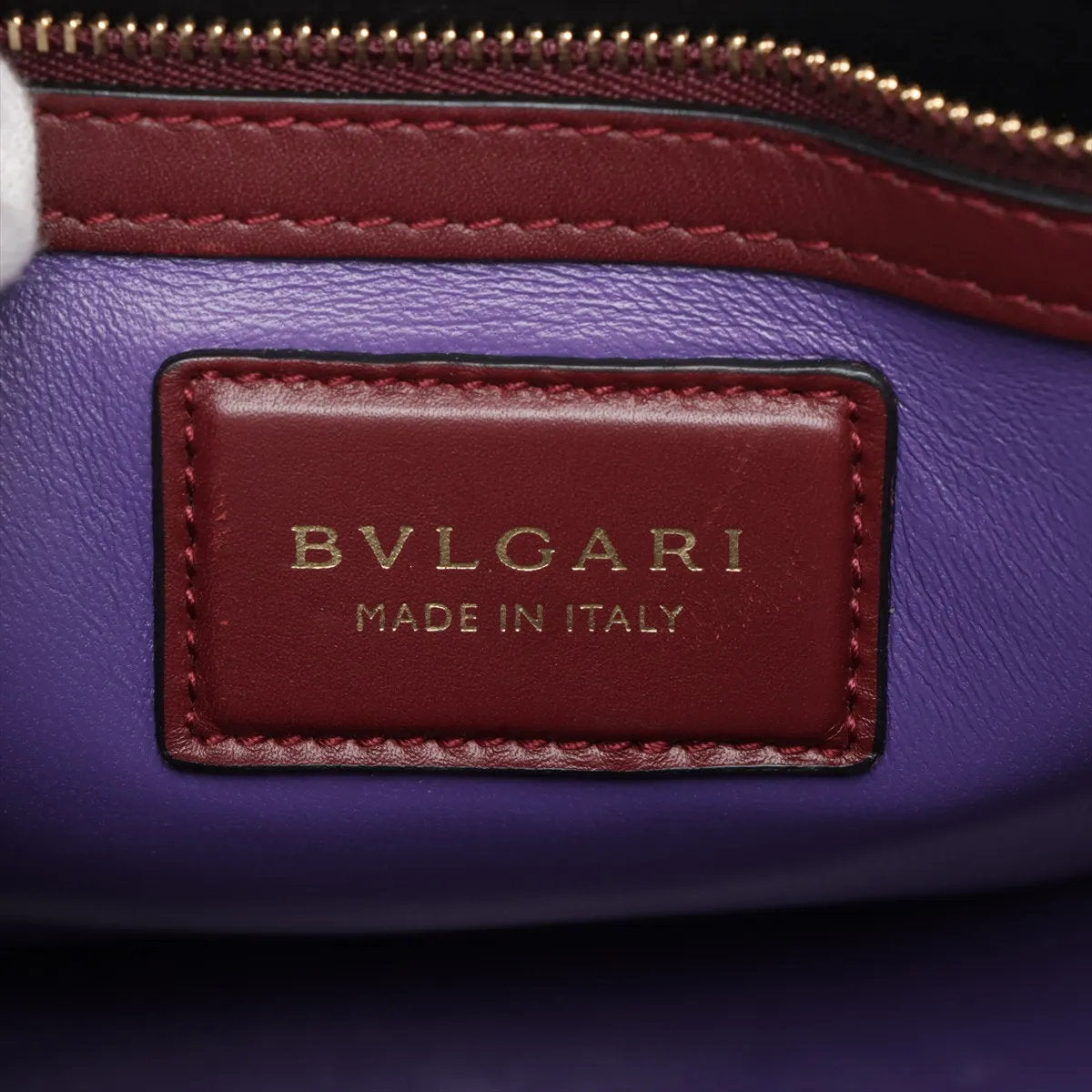 美品 ブルガリ セルペンティ ヴァイパー レザー 2WAY ハンドバッグ 斜め掛け ショルダー ボルドー レディース MMM CS50-5