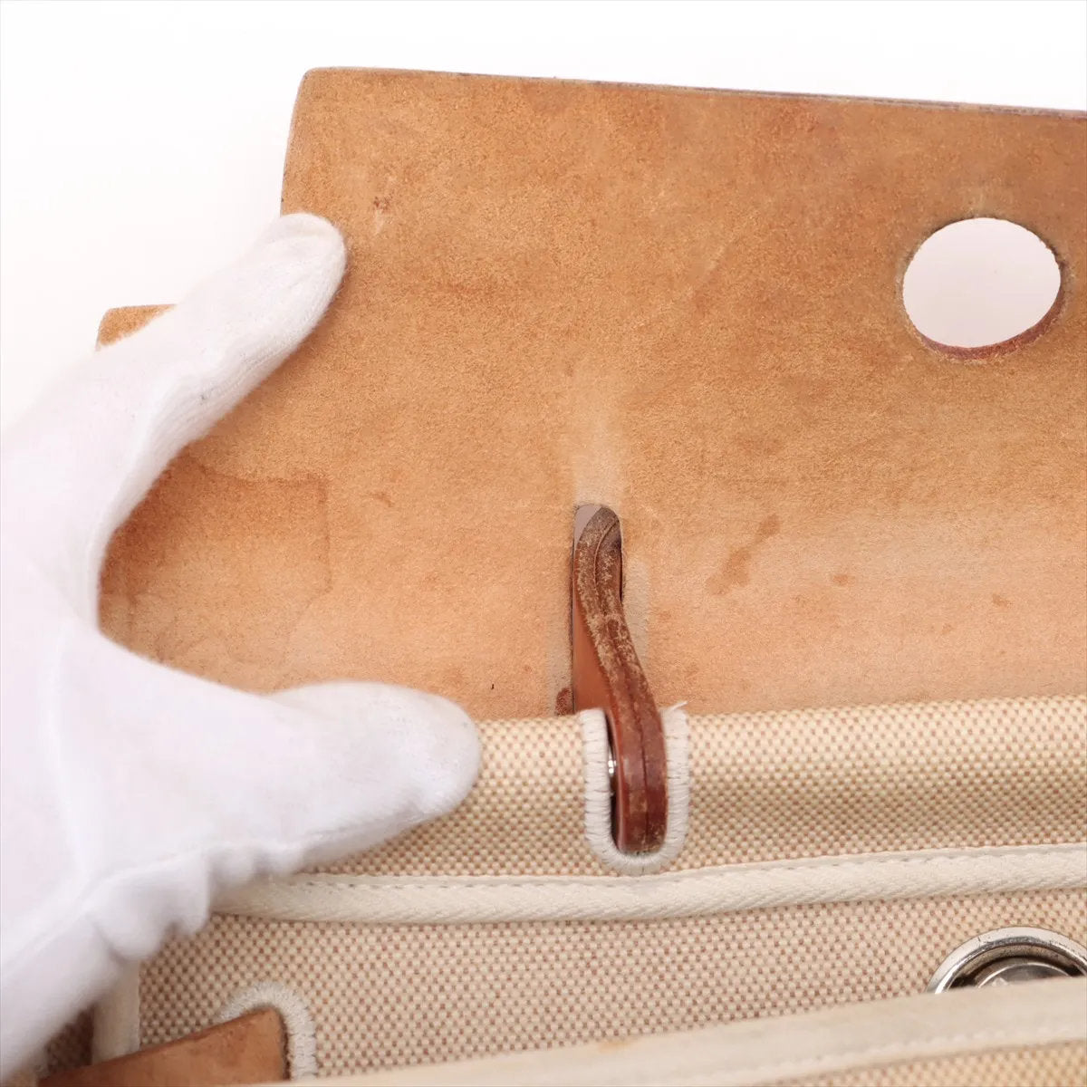 美品 エルメス エールバッグ アド PM トワルアッシュ レザー 2WAY トート バッグ 通勤 リュック メンズ レディース MMM CR51-7