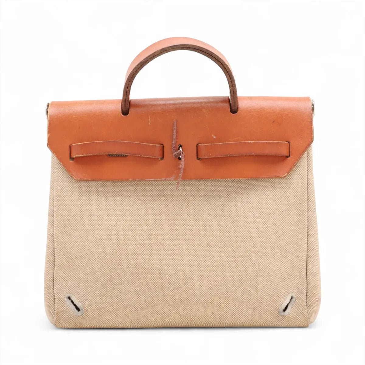 美品 エルメス エールバッグ アド PM トワルアッシュ レザー 2WAY トート バッグ 通勤 リュック メンズ レディース MMM CR51-7