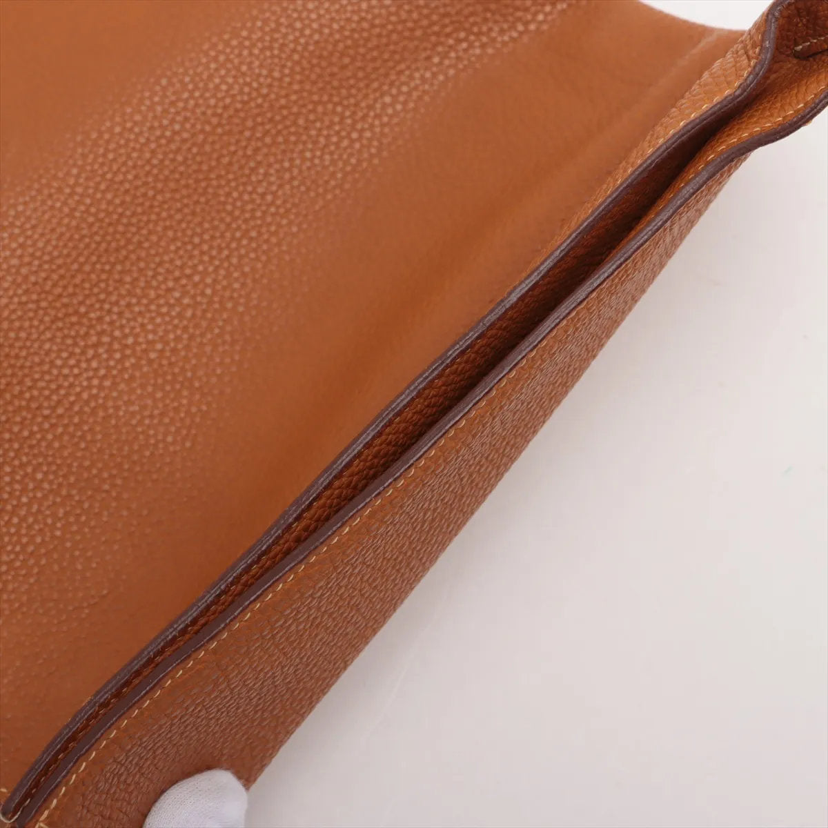 美品 エルメス Z 刻印 ヴォーバレニアフォーブル レザー セカンドバッグ クラッチ ポーチ 通勤 A4 メンズ レディース MMM CS50-9