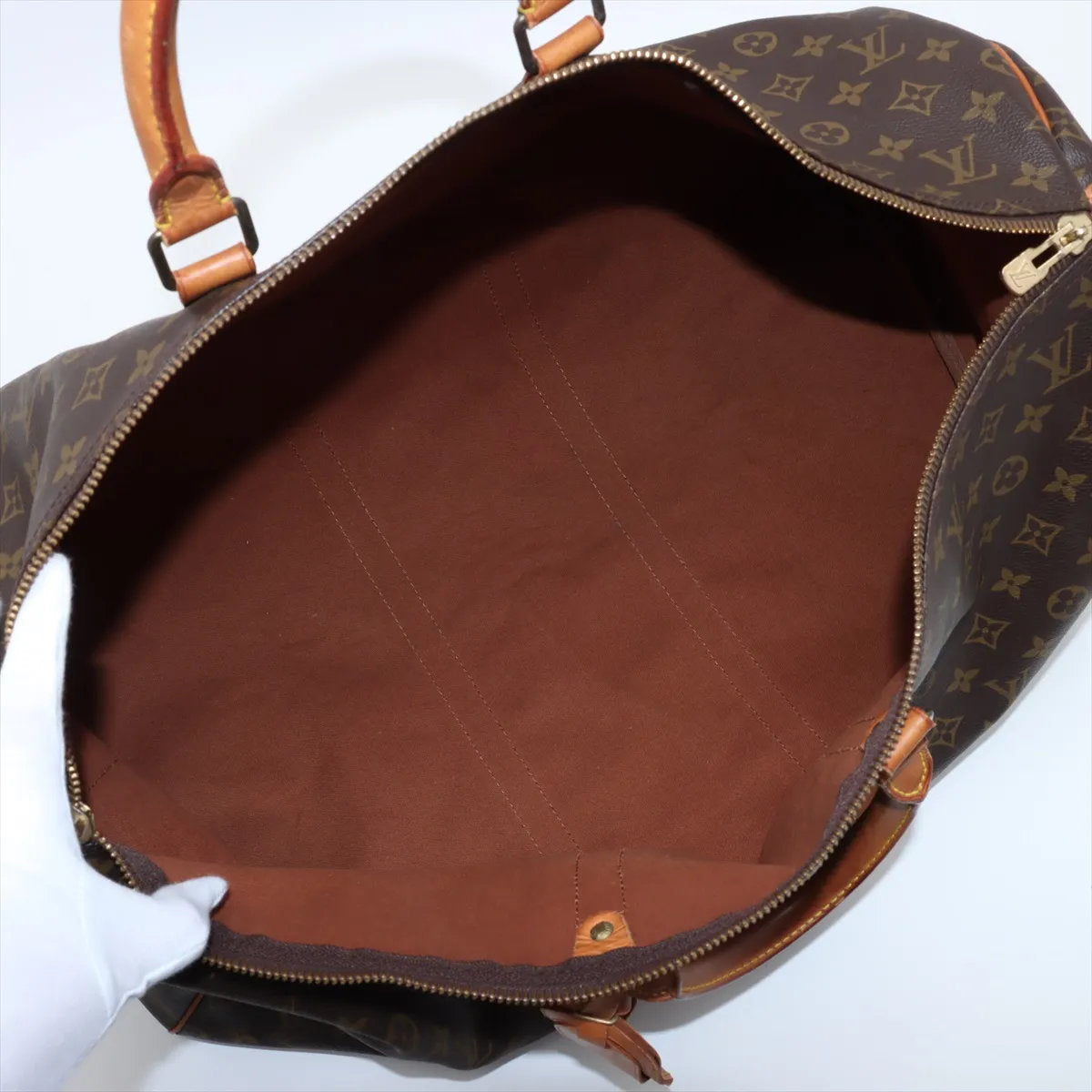 美品 ルイヴィトン モノグラム キーポル バンドリエール 55 M41414 2WAY ボストン バッグ 斜め掛け 出張 旅行 メンズ MMM CT50-8