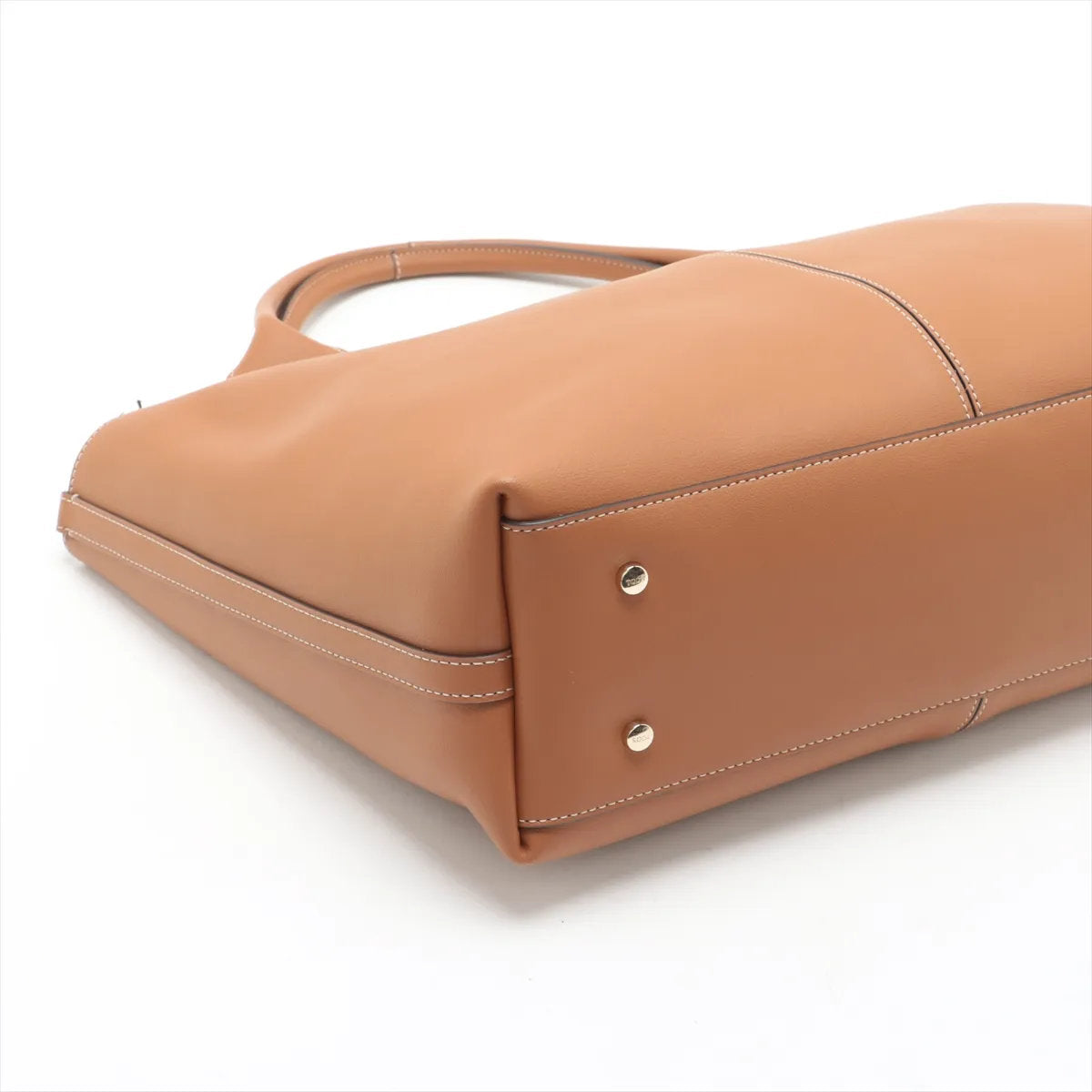 極美品 トッズ レザー トート バッグ 肩掛け ショルダー ハンド ブラウン 茶色 A4 レディース MMM CU51-1