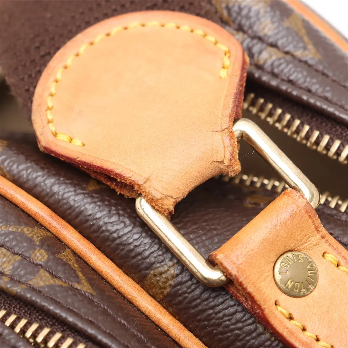 美品 ルイヴィトン モノグラム リポーター PM M45254 レザー ショルダーバッグ 斜め掛け クロスボディ トート レディース EEE CV52-1