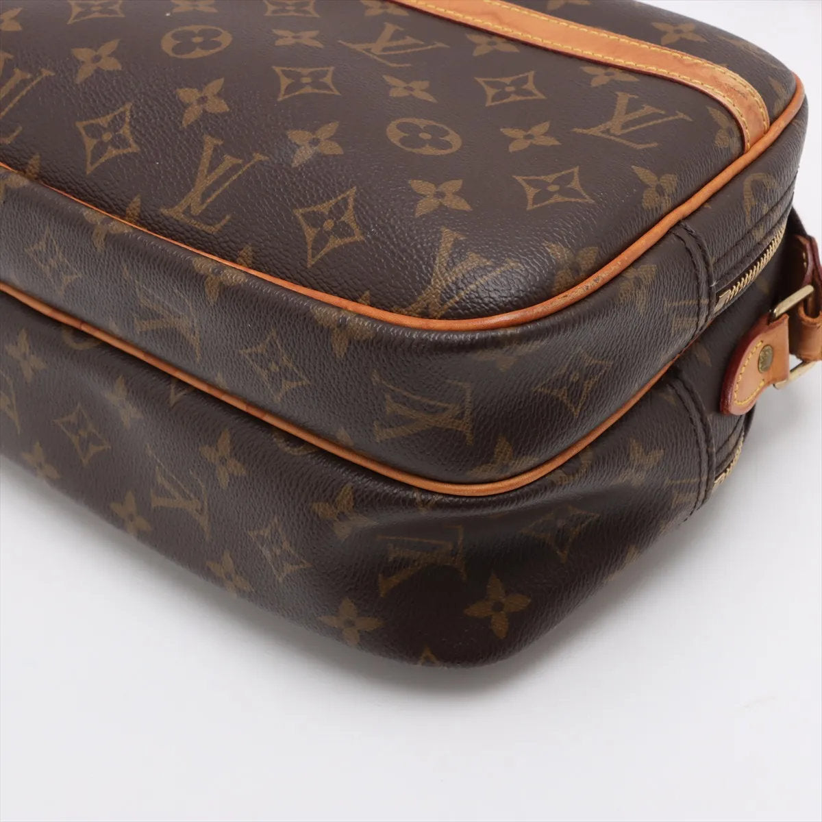 美品 ルイヴィトン モノグラム リポーター PM M45254 レザー ショルダーバッグ 斜め掛け クロスボディ トート レディース EEE CV52-1