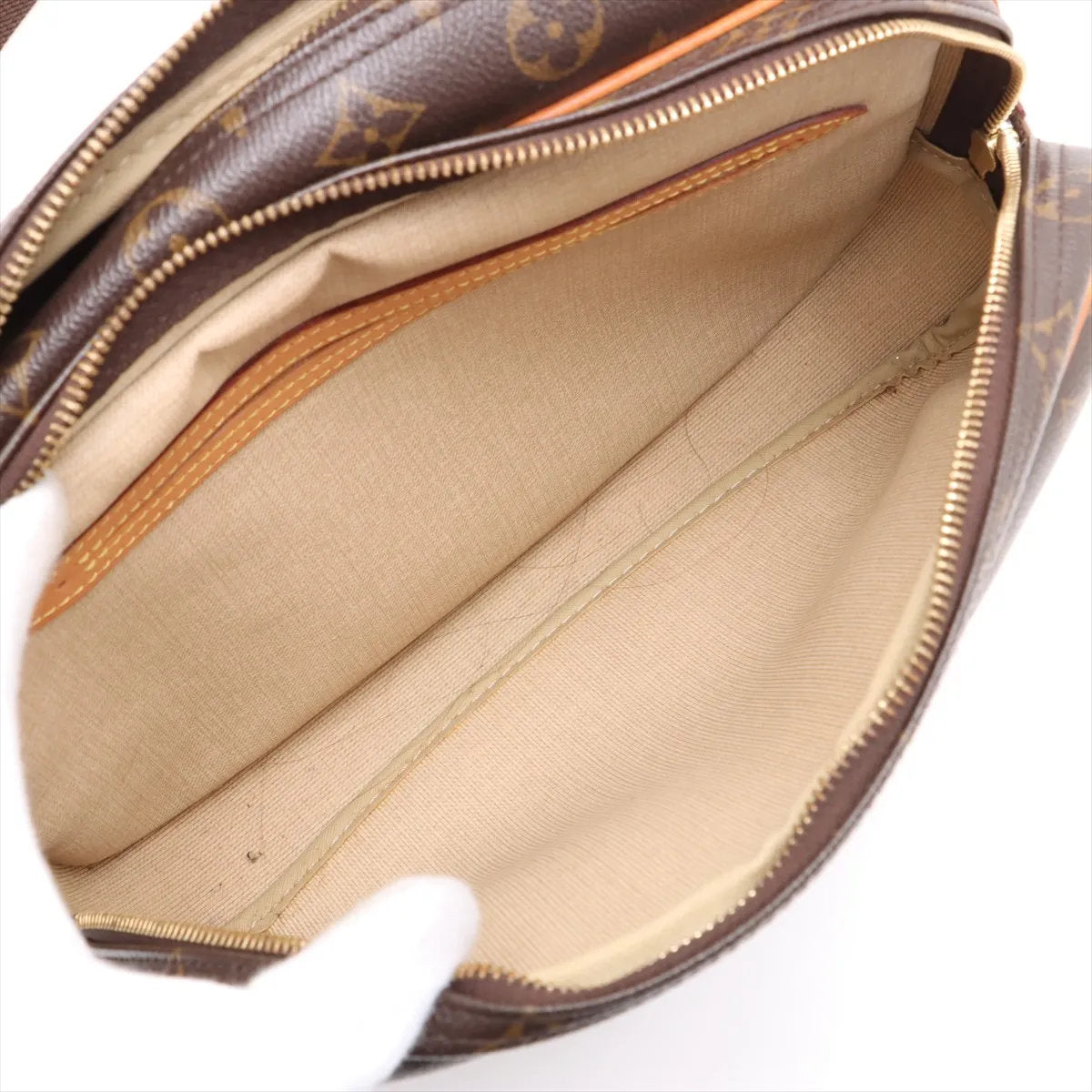 美品 ルイヴィトン モノグラム リポーター PM M45254 レザー ショルダーバッグ 斜め掛け クロスボディ トート レディース EEE CV52-1