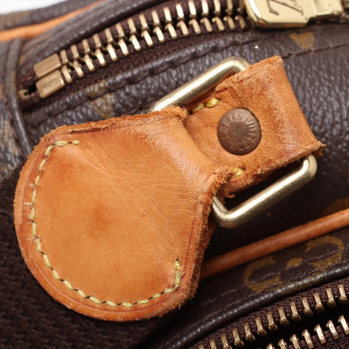 美品 ルイヴィトン モノグラム リポーター PM M45254 レザー ショルダーバッグ 斜め掛け クロスボディ 本革 レディース EEE CV52-7