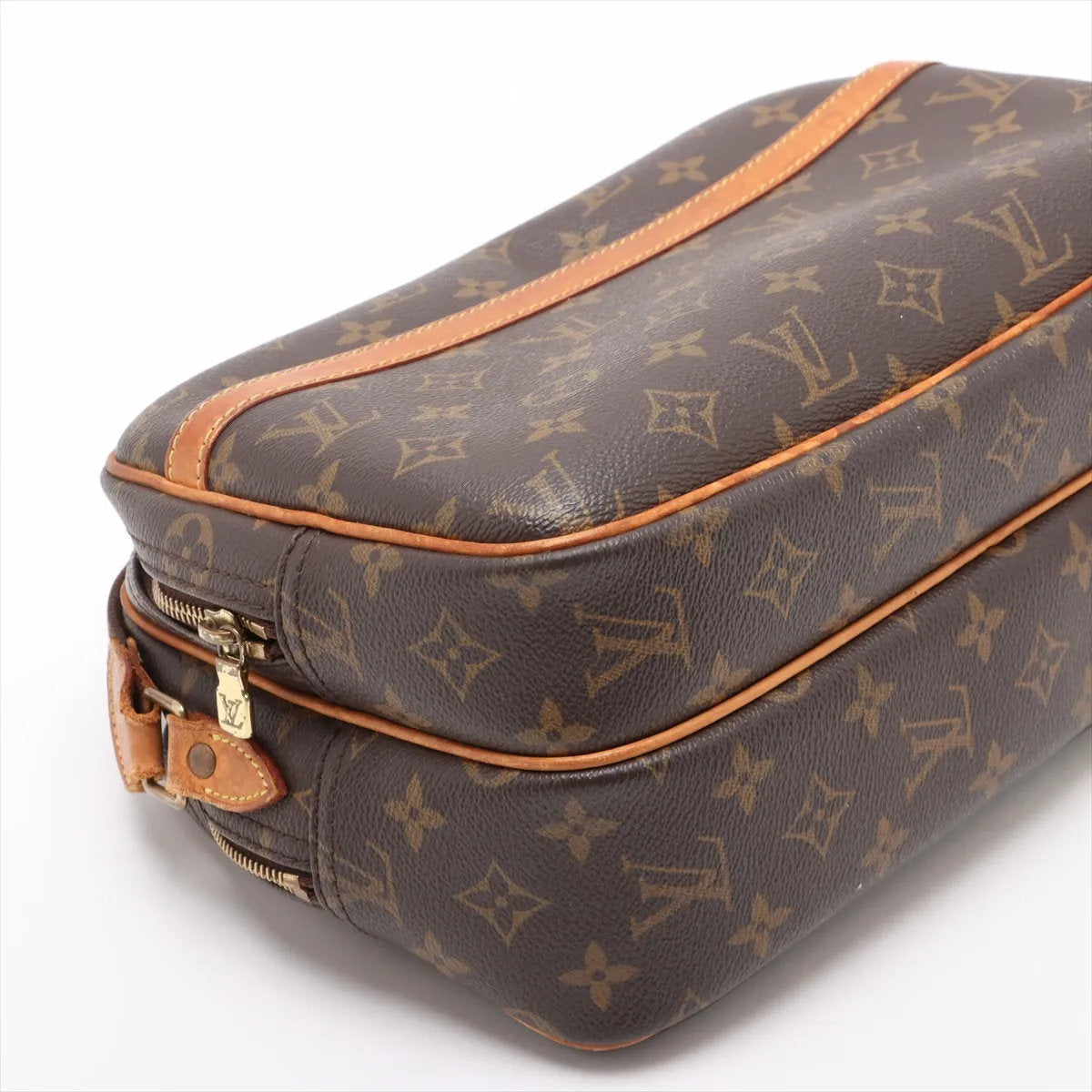 美品 ルイヴィトン モノグラム リポーター PM M45254 レザー ショルダーバッグ 斜め掛け クロスボディ 本革 レディース EEE CV52-7