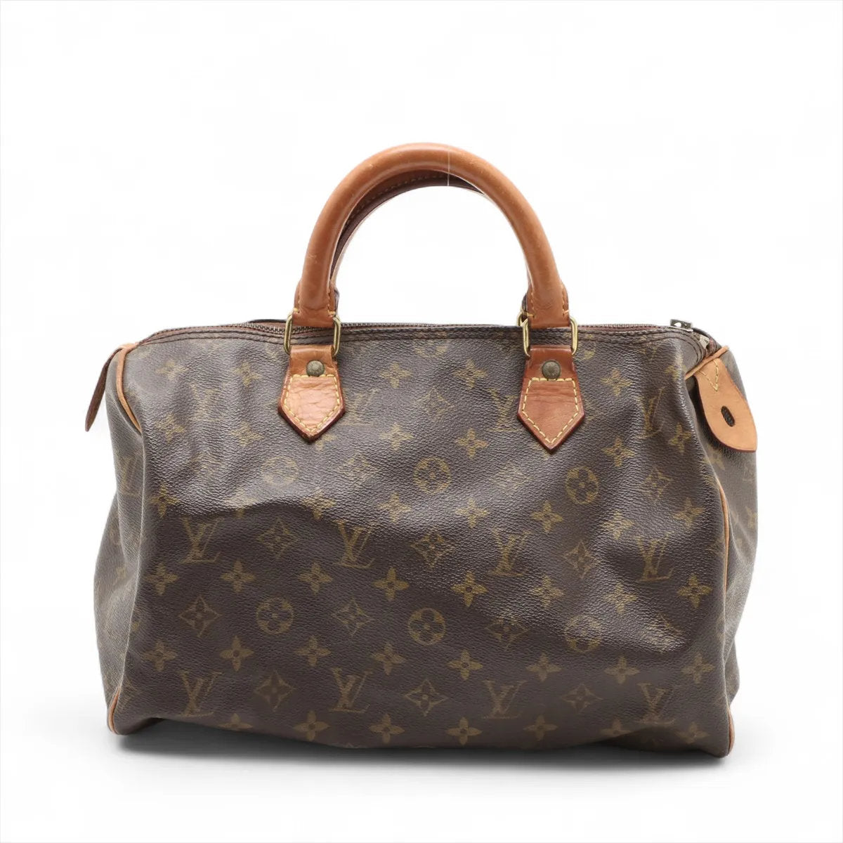 ルイヴィトン モノグラム スピーディ 30 M41526 レザー ミニ ボストン ハンドバッグ トート ブラウン 茶色 レディース EEE CV53-3