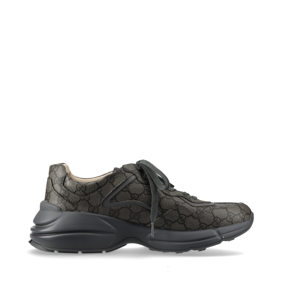 未使用 グッチ GG スプリーム ライトン レザー ローカット スニーカー レースアップ シューズ 靴 11 749626 メンズ RRE CA26-3