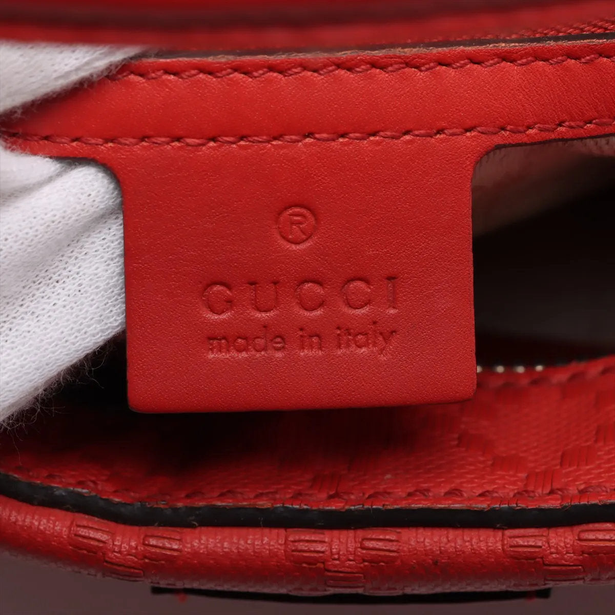 美品 グッチ ディアマンテ レッド 354224 レザー 2WAY ハンドバッグ 斜め掛け ショルダー 本革 ブランド レディース MMM CR52-10