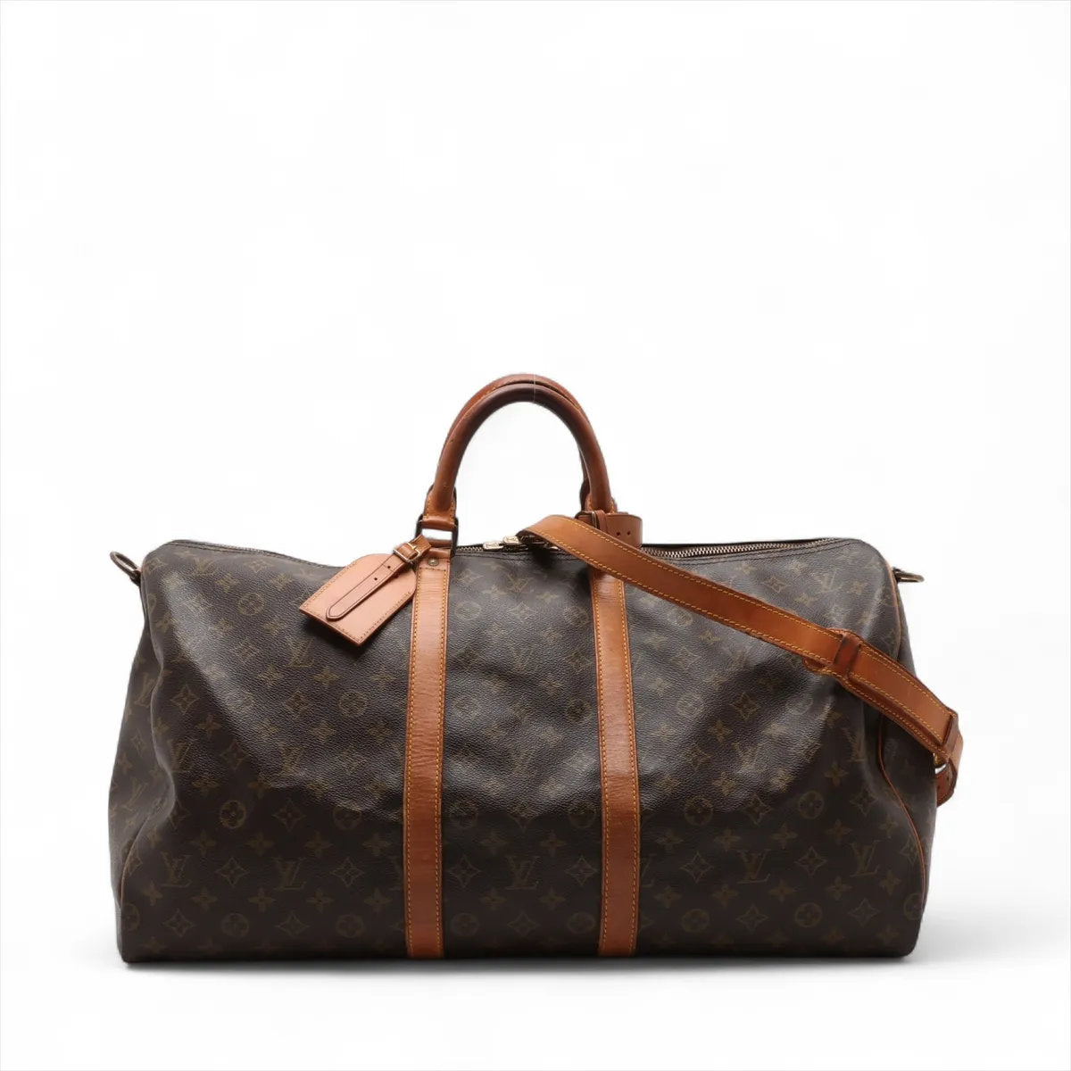 美品 ルイヴィトン モノグラム キーポル バンドリエール 55 M41414 レザー 2WAY ボストン バッグ ショルダー A4 メンズ EEE CV53-6