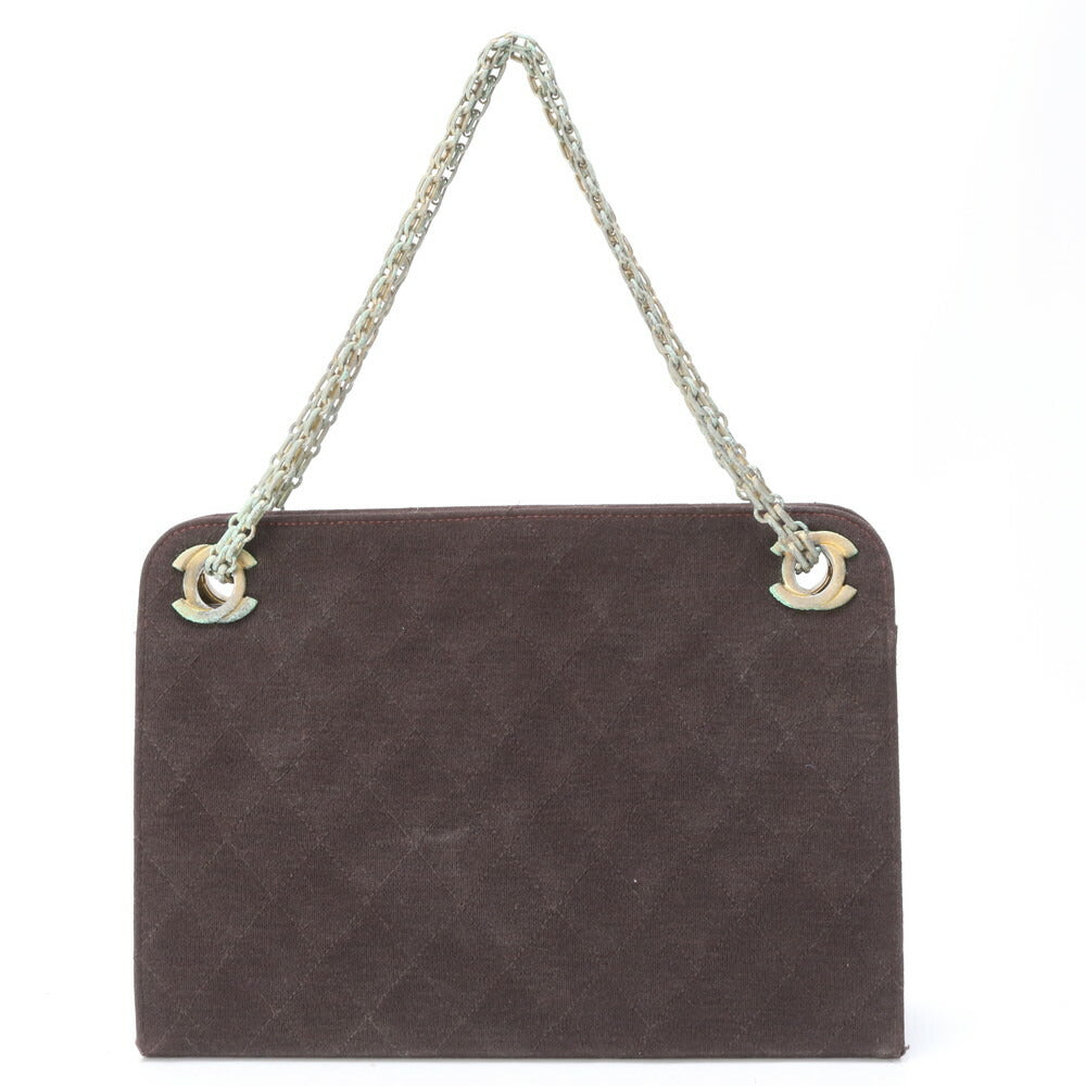 シャネル マトラッセ ステッチ チェーン 2WAY ショルダーバッグ 肩掛け トート ハンド ブラウン レザー レディース MMM BR19-8