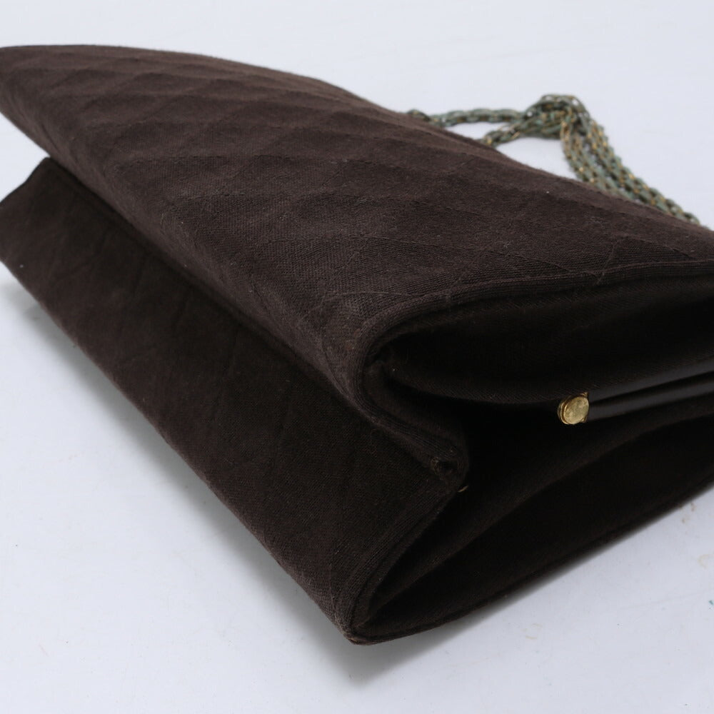 シャネル マトラッセ ステッチ チェーン 2WAY ショルダーバッグ 肩掛け トート ハンド ブラウン レザー レディース MMM BR19-8