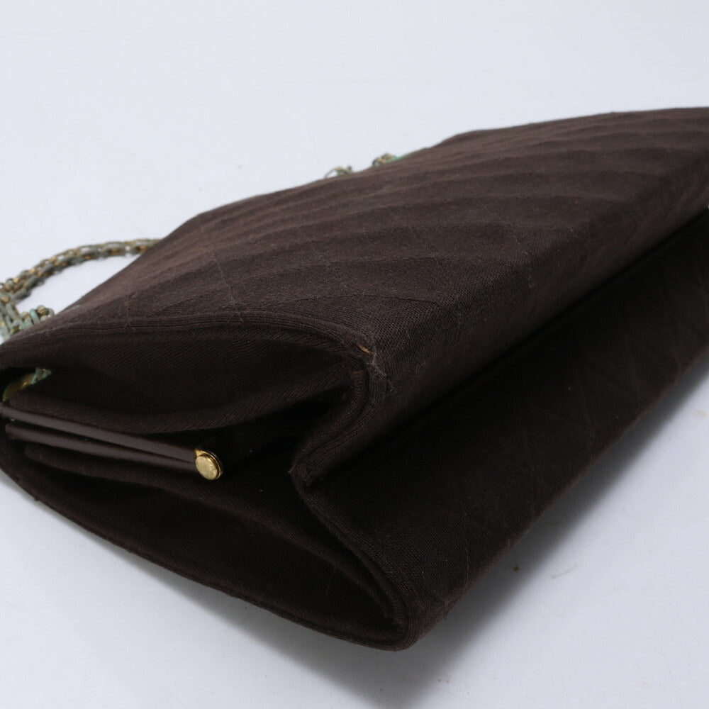 シャネル マトラッセ ステッチ チェーン 2WAY ショルダーバッグ 肩掛け トート ハンド ブラウン レザー レディース MMM BR19-8