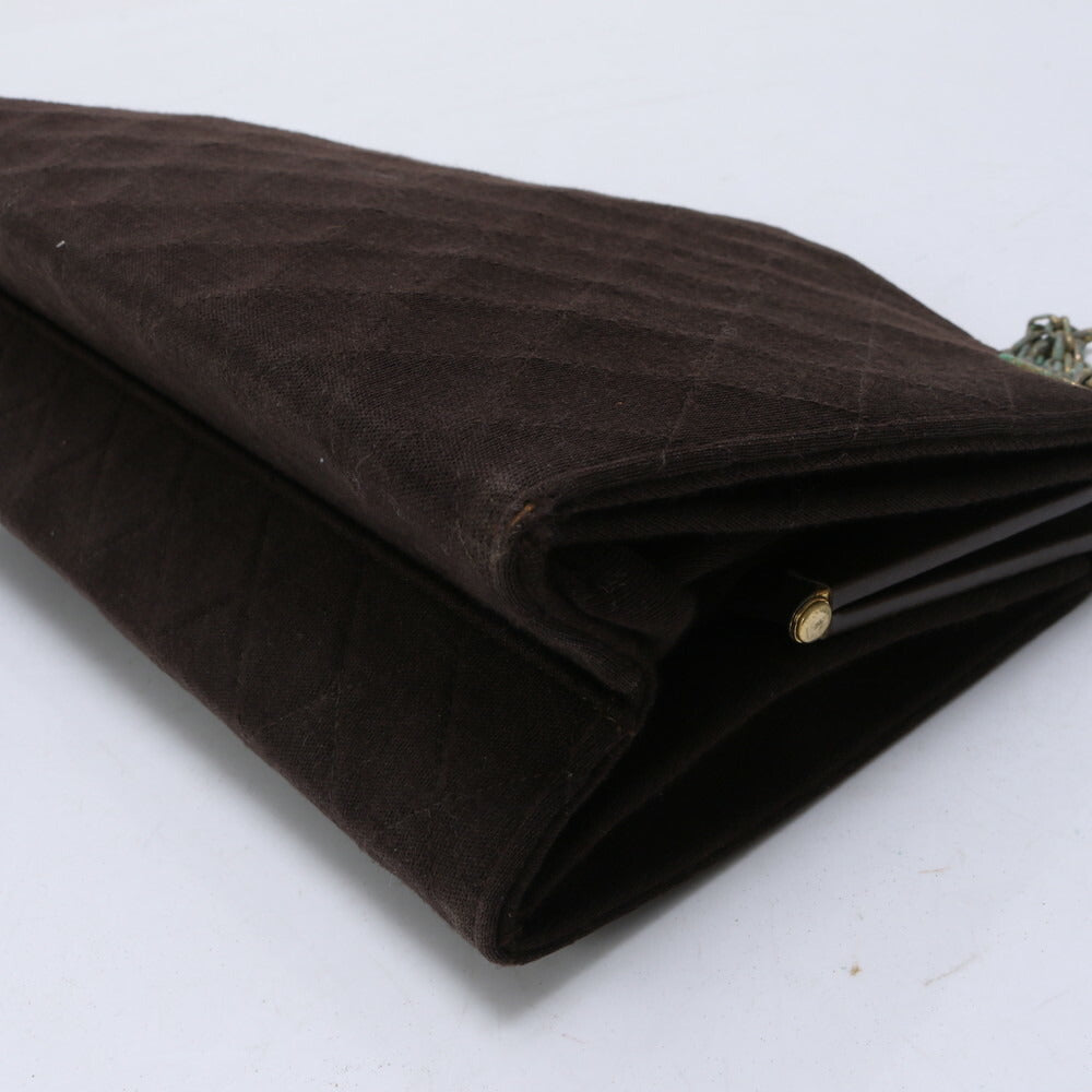 シャネル マトラッセ ステッチ チェーン 2WAY ショルダーバッグ 肩掛け トート ハンド ブラウン レザー レディース MMM BR19-8