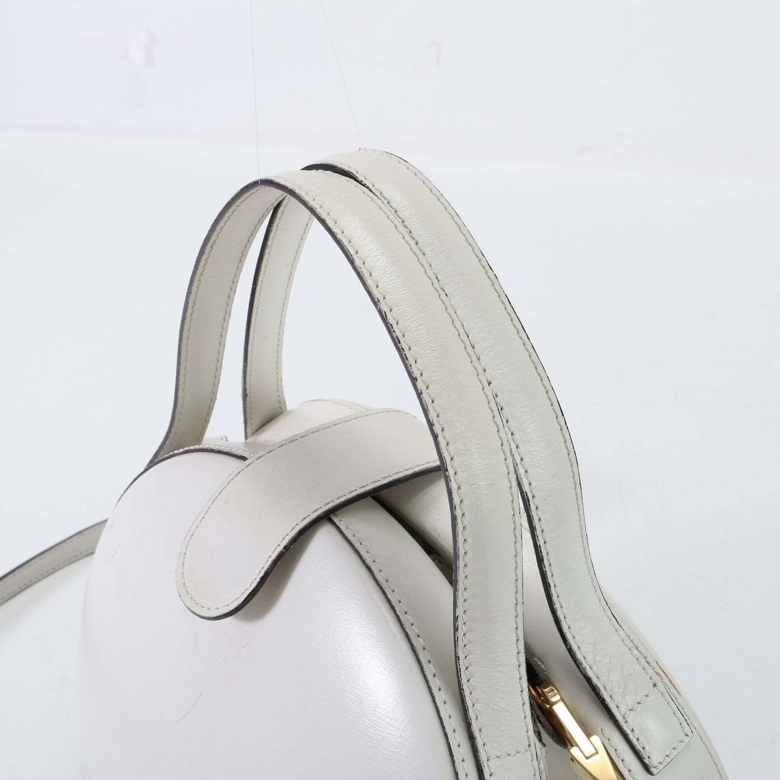 ヴィンテージ ロエベ アナグラム レザー 2WAY ショルダーバッグ 斜め掛け ハンド トート ゴールド 金具 レディース EET D5-5