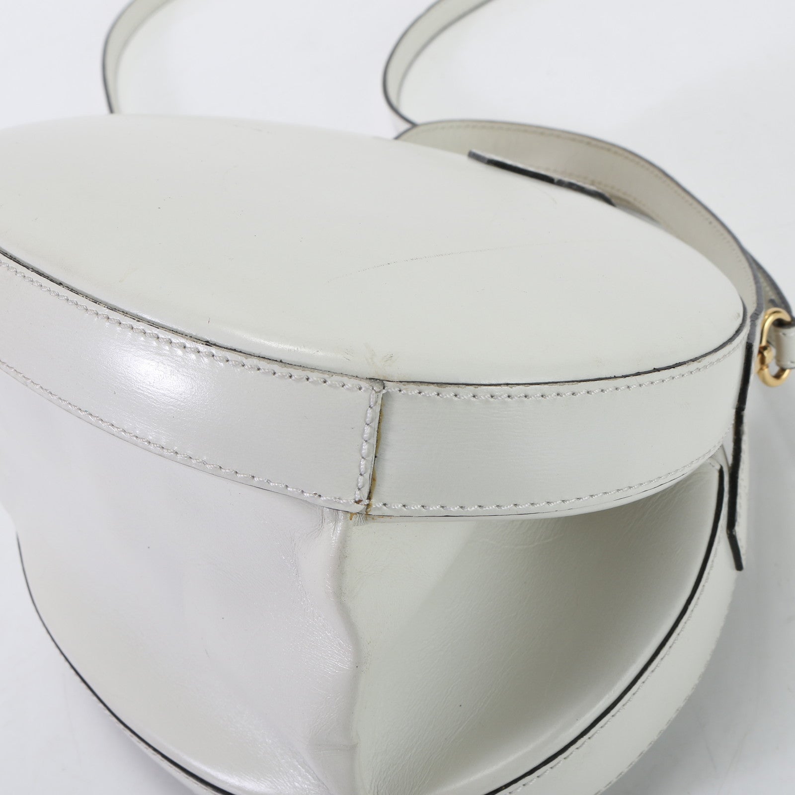 ヴィンテージ ロエベ アナグラム レザー 2WAY ショルダーバッグ 斜め掛け ハンド トート ゴールド 金具 レディース EET D5-5