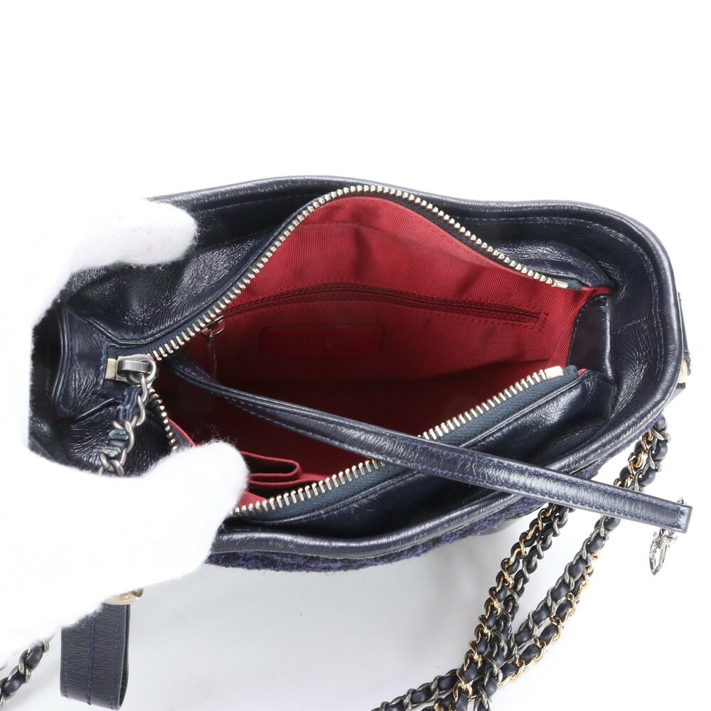 新品同様 シャネル シリアルシール付 ガブリエル ドゥ シャネル レザー 2WAY ショルダーバッグ 斜め掛け レディース ENE BH18-3