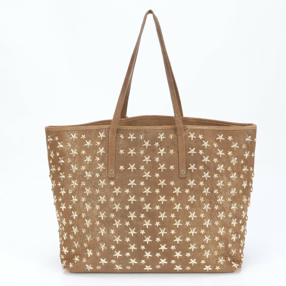 ジミーチュウ ホログラムシール サシャ M スタッズ スター レザー トート バッグ 肩掛け ショルダー ハンド A4 レディース EEE BM23-9