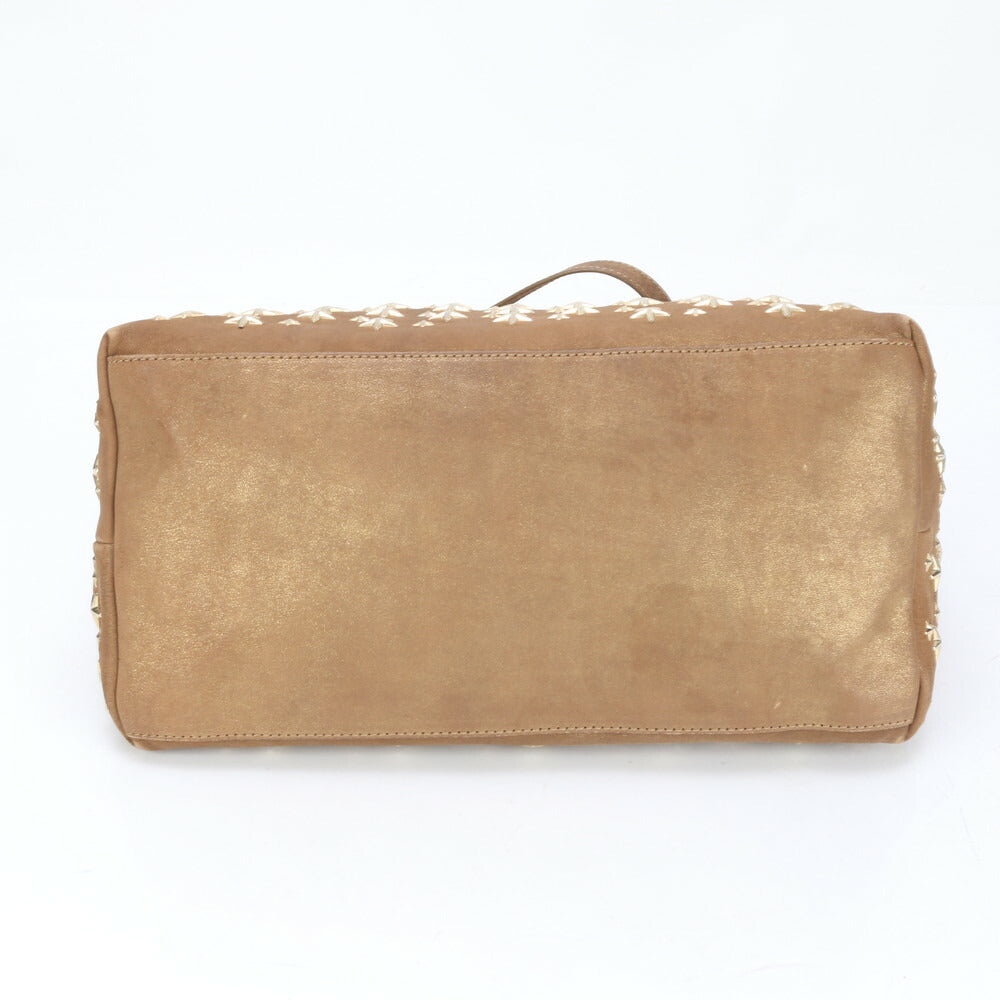 ジミーチュウ ホログラムシール サシャ M スタッズ スター レザー トート バッグ 肩掛け ショルダー ハンド A4 レディース EEE BM23-9