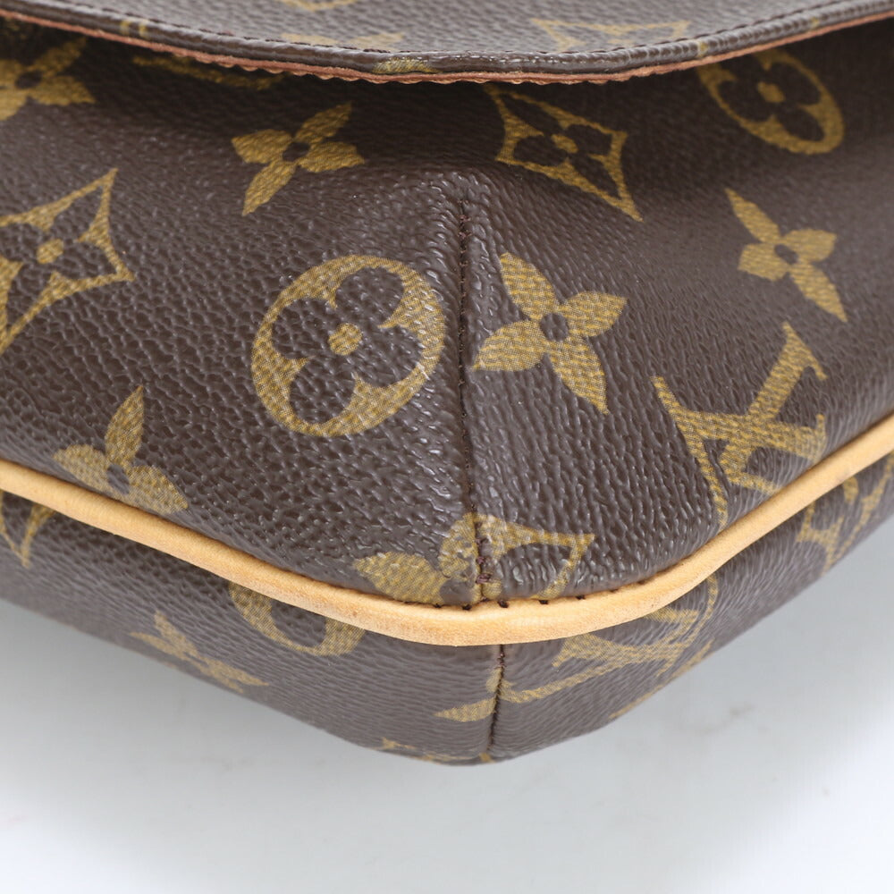 新品同様 ルイヴィトン モノグラム ミュゼット サルサ M51258 レザー ショルダーバッグ 肩掛け ハンド レディース RRM CE22-4