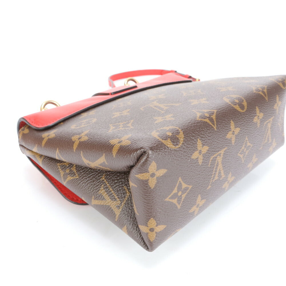 新品同様 ルイヴィトン モノグラム ロッキー BB コクリコ M44322 レザー 2WAY ショルダーバッグ 斜め掛け レディース MMM BQ25-10