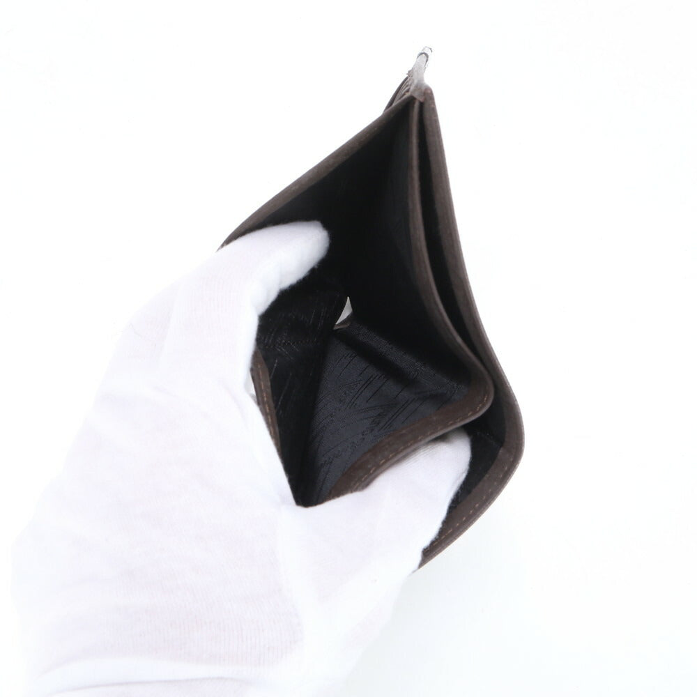 ダンヒル ギャランティカード付 レザー 二つ折り 財布 長財布 コンパクト ウォレット ブラウン ラウンドファスナー メンズ EUE BR8-2