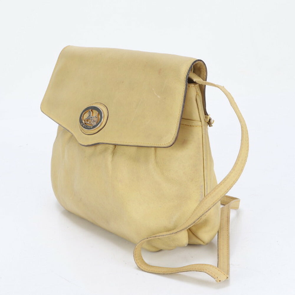 ヴィンテージ セリーヌ 馬車金具 レザー ショルダーバッグ 斜め掛け クロスボディ ハンド トート レディース RRE CG21-1